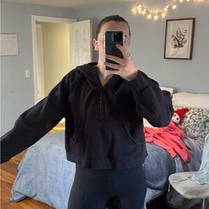 COPY - Black Lululemon Scuba Oversized Half Zip